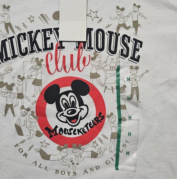 Disney Mickey Mouse Club White Tee with Red Accents - Picture 2 of 9